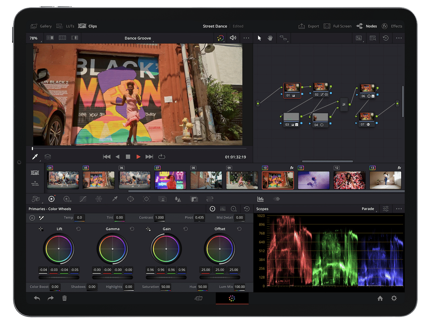 davinciresolveforipad digital production
