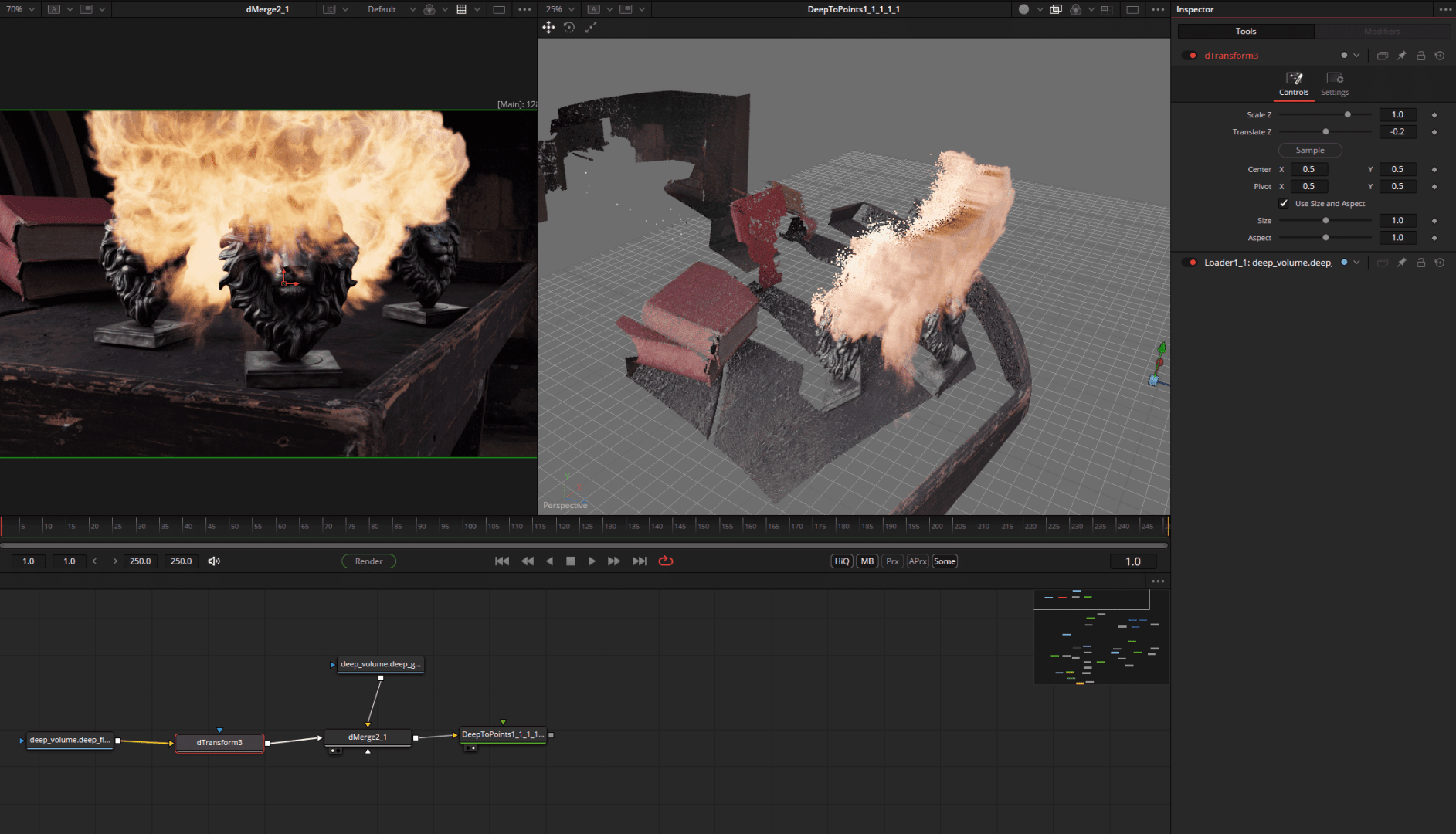 3d animation interface with fire simulation and modeled environment digital production 3D animation interface with fire simulation and modeled environment