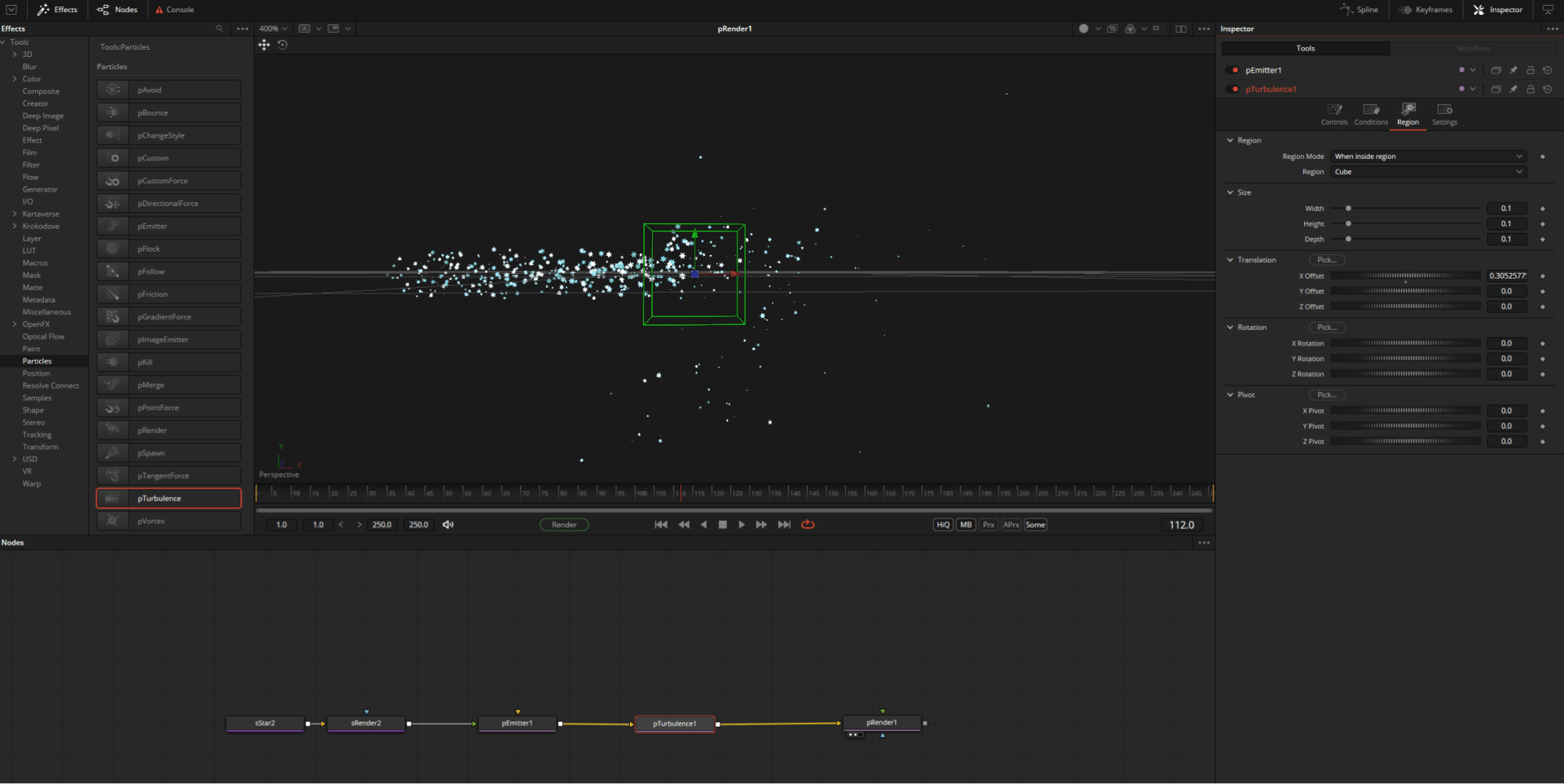 particle effects being edited in visual effects software interface digital production Particle effects being edited in visual effects software interface.
